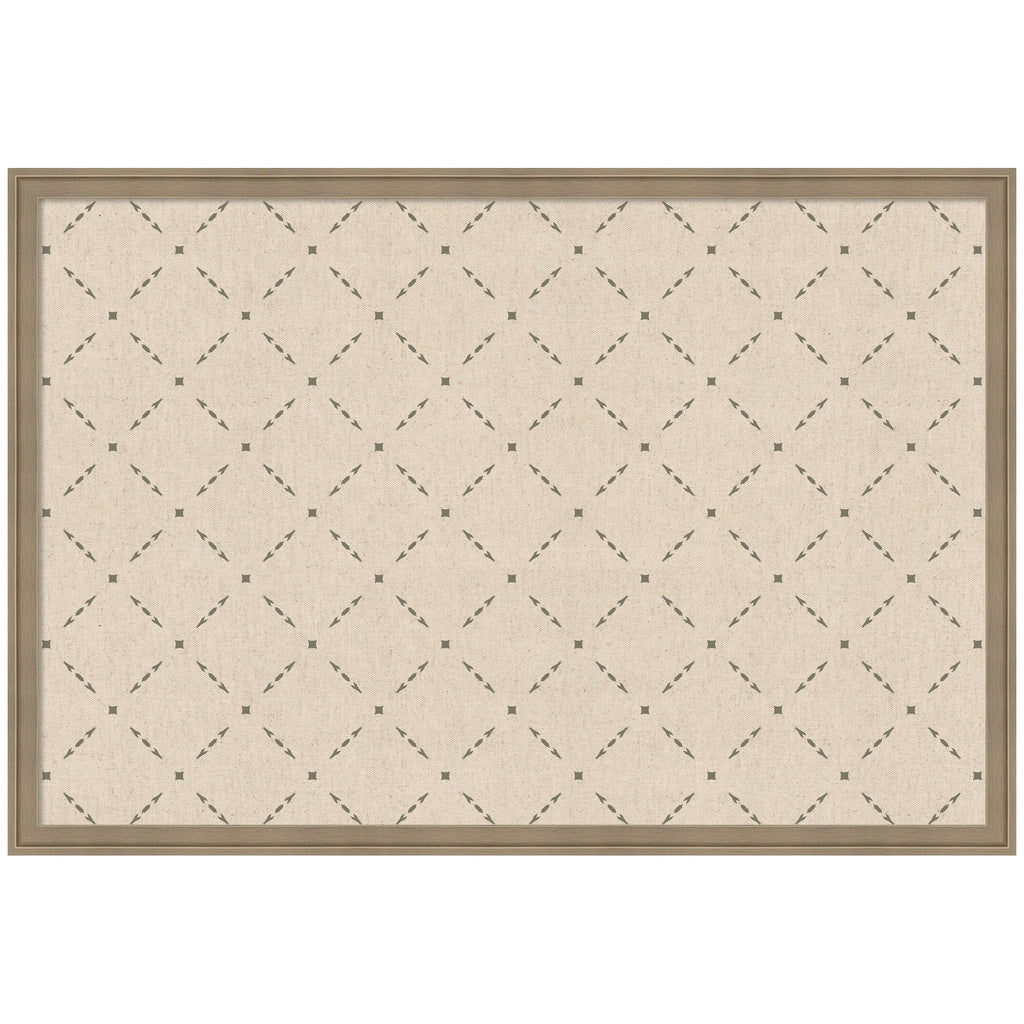 Pinboard Green Lattice Print
