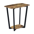 Convenience Concepts Graystone End Table with Shelf, Barnwood/Black