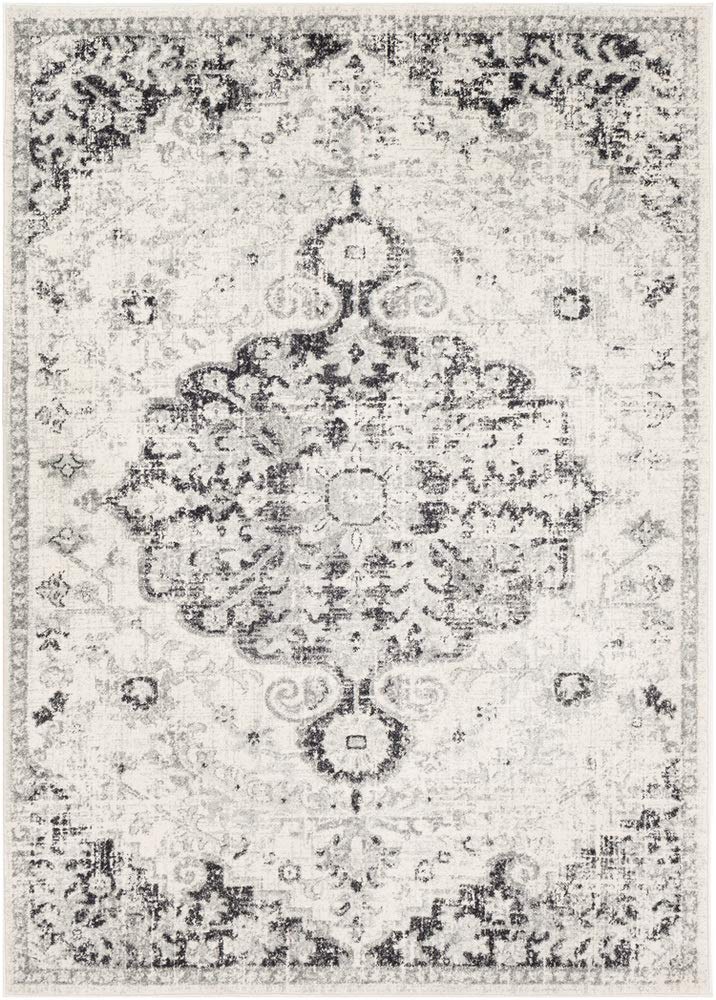 Livabliss Odelia Vintage Bohemian Area Rug,9' x 12'6'',Black