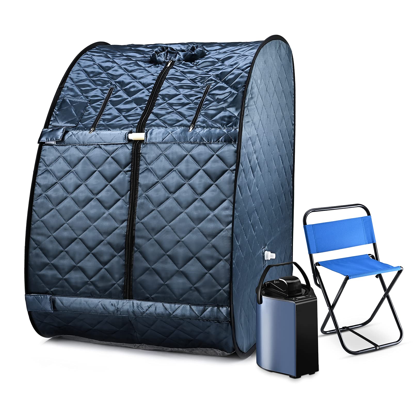 Personal Steam Sauna,Portable Steam Sauna For Home,Foldable Sauna With 3L, Up To 90Min,800W Steam Generator With Safety Protecti