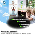 Nicetown Halloween Soundproof Thermal Insulated Blackout Curtain Thermal Insulated Solid Grommet Room Darkening Drape For Dining