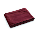 Sunbeam Queen Size Electric Fleece Heated Blanket In Garnet With Dual Zone