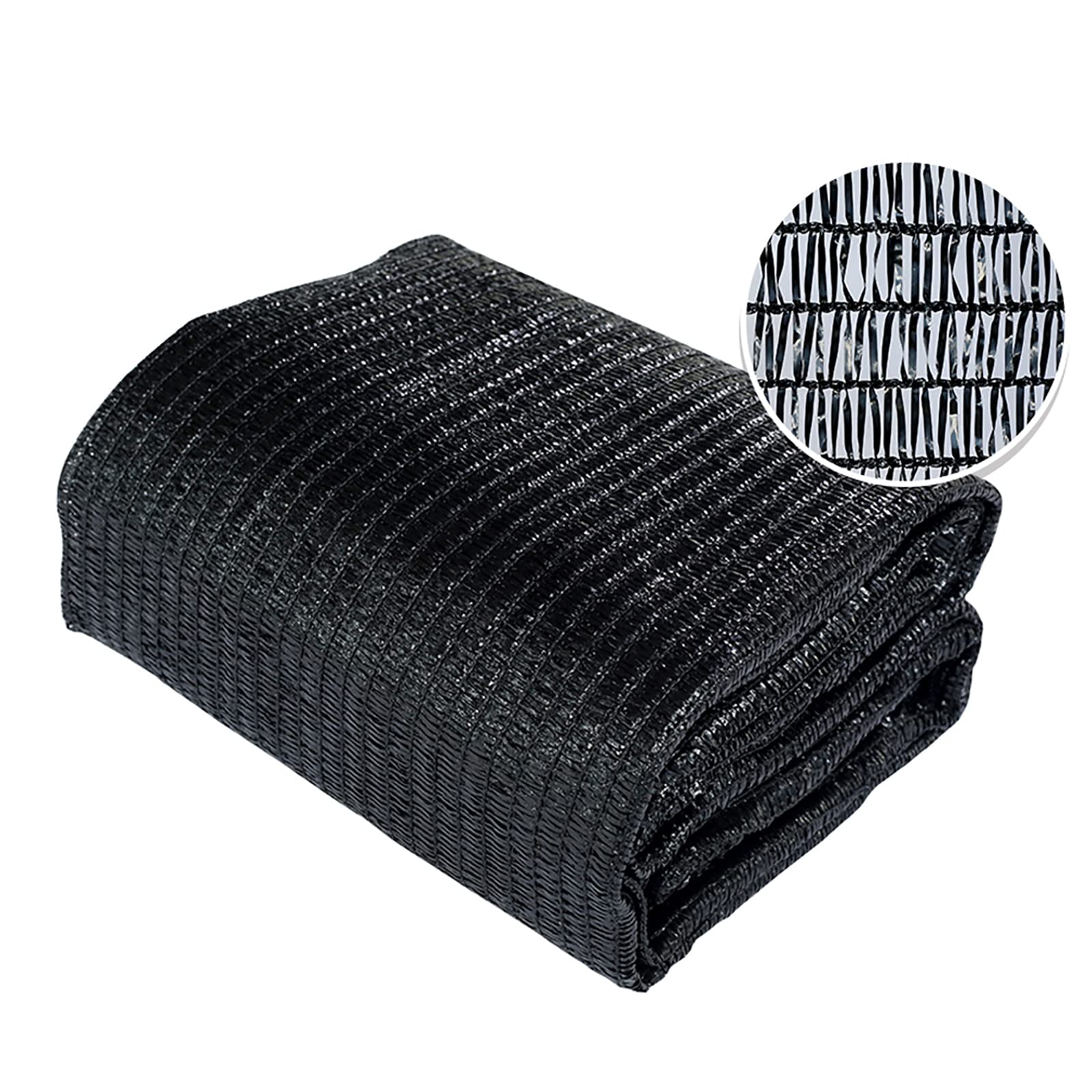 Agfabric 40% Shade Cloth 10X 10Ft Sun Shade Fabric Sunblock Shade Cloth Cover With Clips For Plants, Black