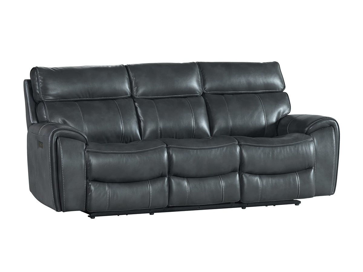 Intercon Summit Dual Recliner Power Headrest, Bolero Slate Sofas