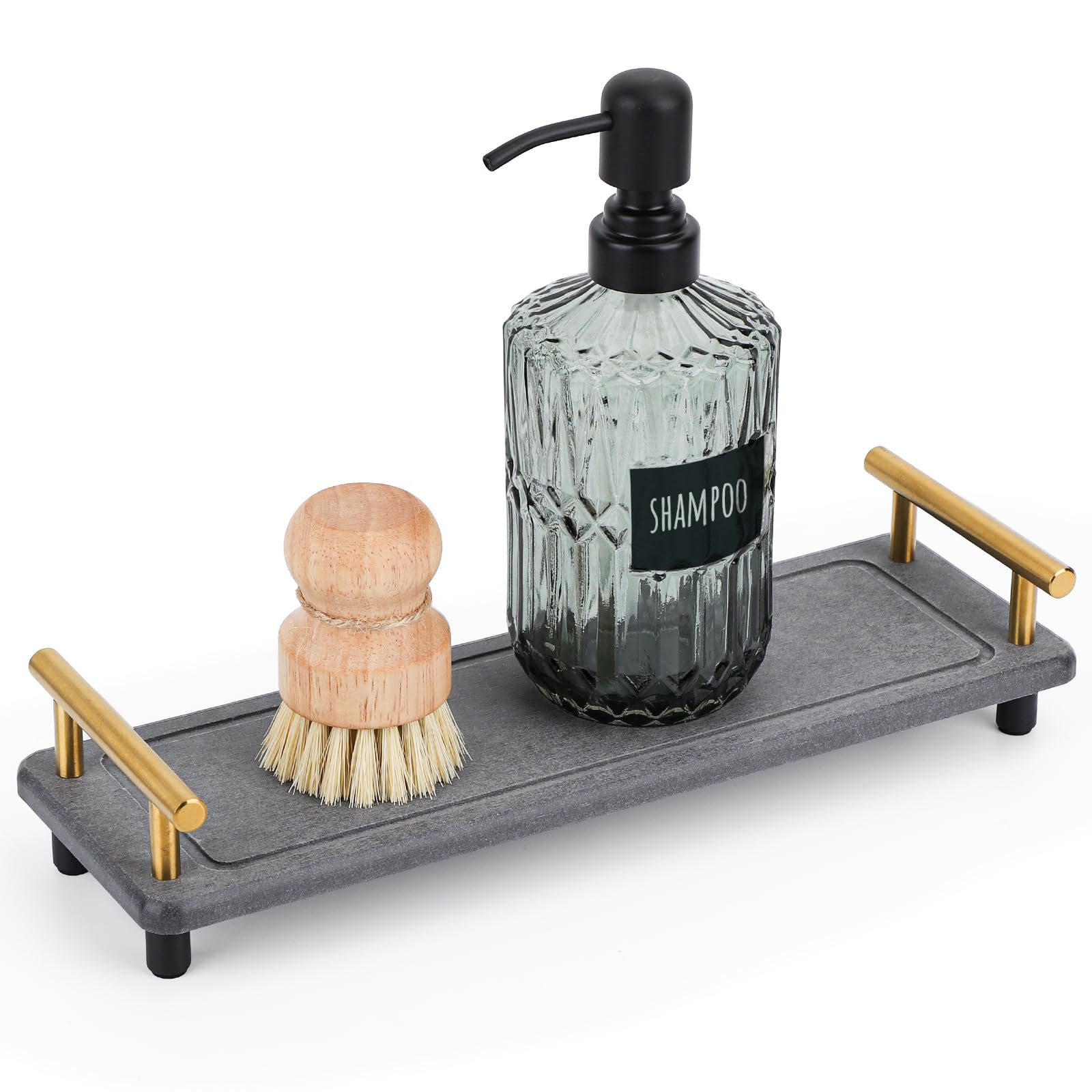 Segbeauty Instant Dry Sink Caddy, Water Absorbing Stone Drying Tray for Kitchen Counter, Quick Dry Diatomaceous Tray Countertop 