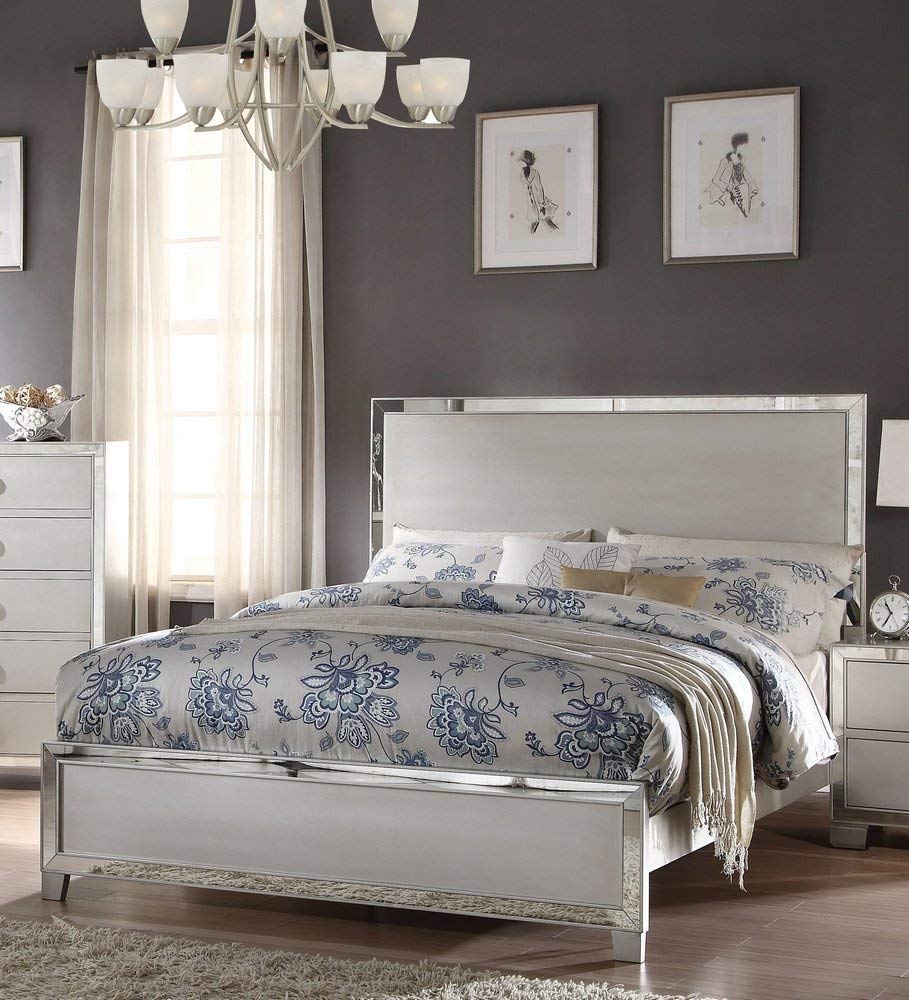 ACME Voeville II Queen Bed - 24840Q - Platinum