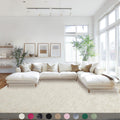 Mugorn Area Rugs 9x12 Living Room, Large Fluffy Cream White Area Rugs for Bedroom, Soft Carpet Shag Kids Room Rug, Non-Slip Fuzz