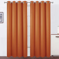 Lemomo Blackout Curtains 66 X 95 Inch/Orange Curtains Set Of 2 Panels/Thermal Insulated Room Darkening Bedroom Curtains