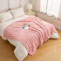 Yusoki Faux Fur Twin Blanket With 3D Bubbles Super Soft Fuzzy Cozy Thick Blanket For Couch Chair Sofa Gift Home D  Cor(Light Pin