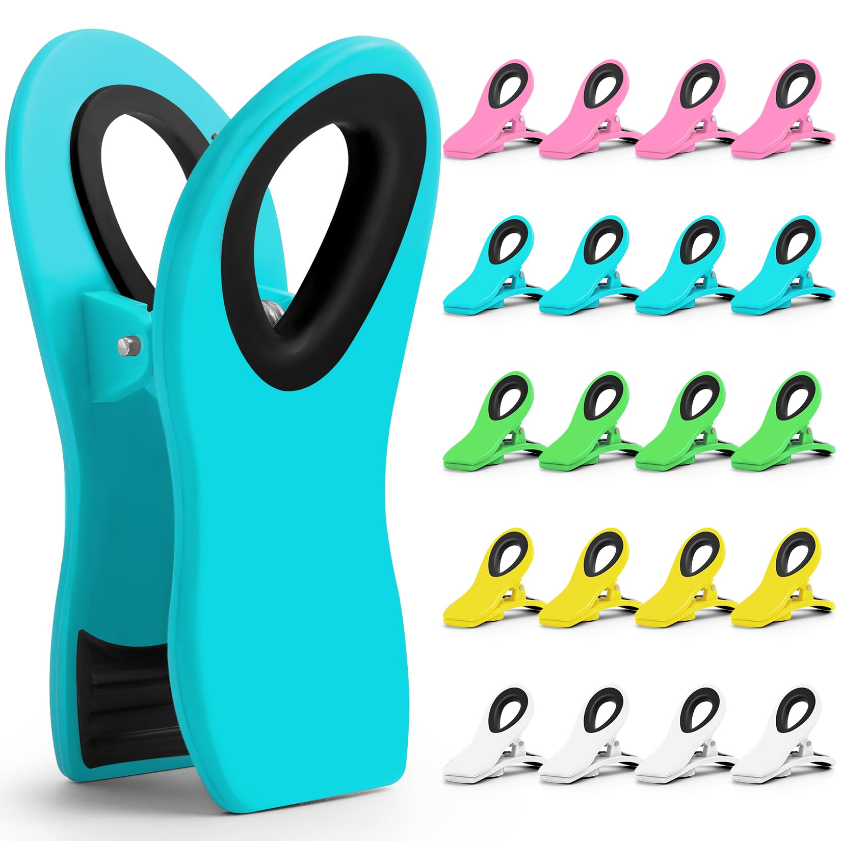 20 Pack Chip Clips, Bag Clips, Chip Clips Bag Clips Food Clips, Bag Clips For Food Storage, Kitchen Clips, Clips For Food Packag