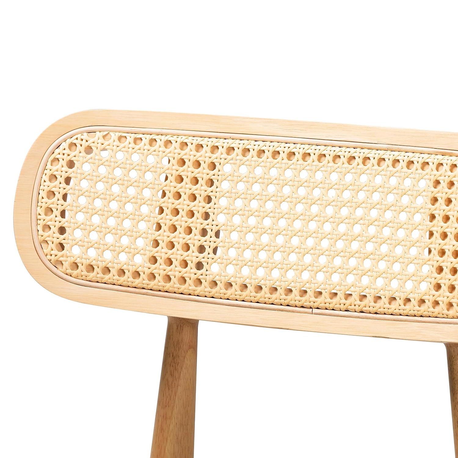 Baxton Studio Tarana Mid-Century Fabric Dining Chair, Grey/Natural Oak/Light Brown, 2/Set (234-2P-13293-HT)