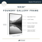 Mcs Master & Co. Foundry Metal Gallery Wall Frame, Black, 18 X 24 In Without Mat
