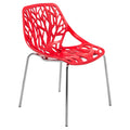 Modern Asbury Dining Chair w/ Chromed Legs