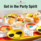 American Greetings Confetti Birthday Party Supplies, 16 Oz. Reusable Plastic Cups (8-Count)