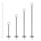 New Star Foodservice 23336 Ring-Clip Table Number Holder/Number Stand/Place Card Holder, 8-Inch, Set Of 12