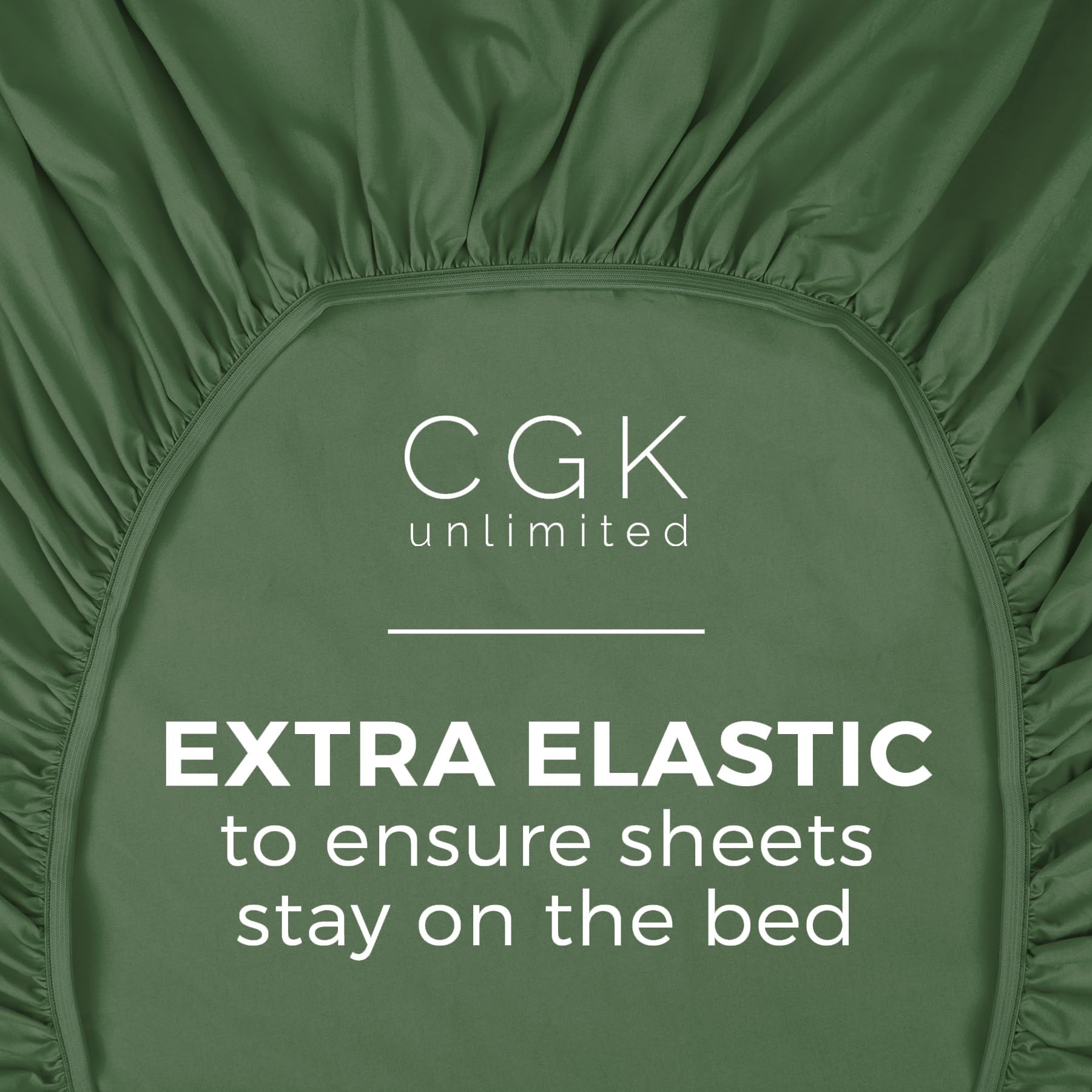 Twin Xl Size Fitted Bed Sheet - Hotel Luxury Single Fitted Bottom Sheet Only - Fits Mattress Between 8 To 16 Inches - Deep Pockets, Extra Soft And Wrinkle Free - Breathable & Cooling - Emerald Green