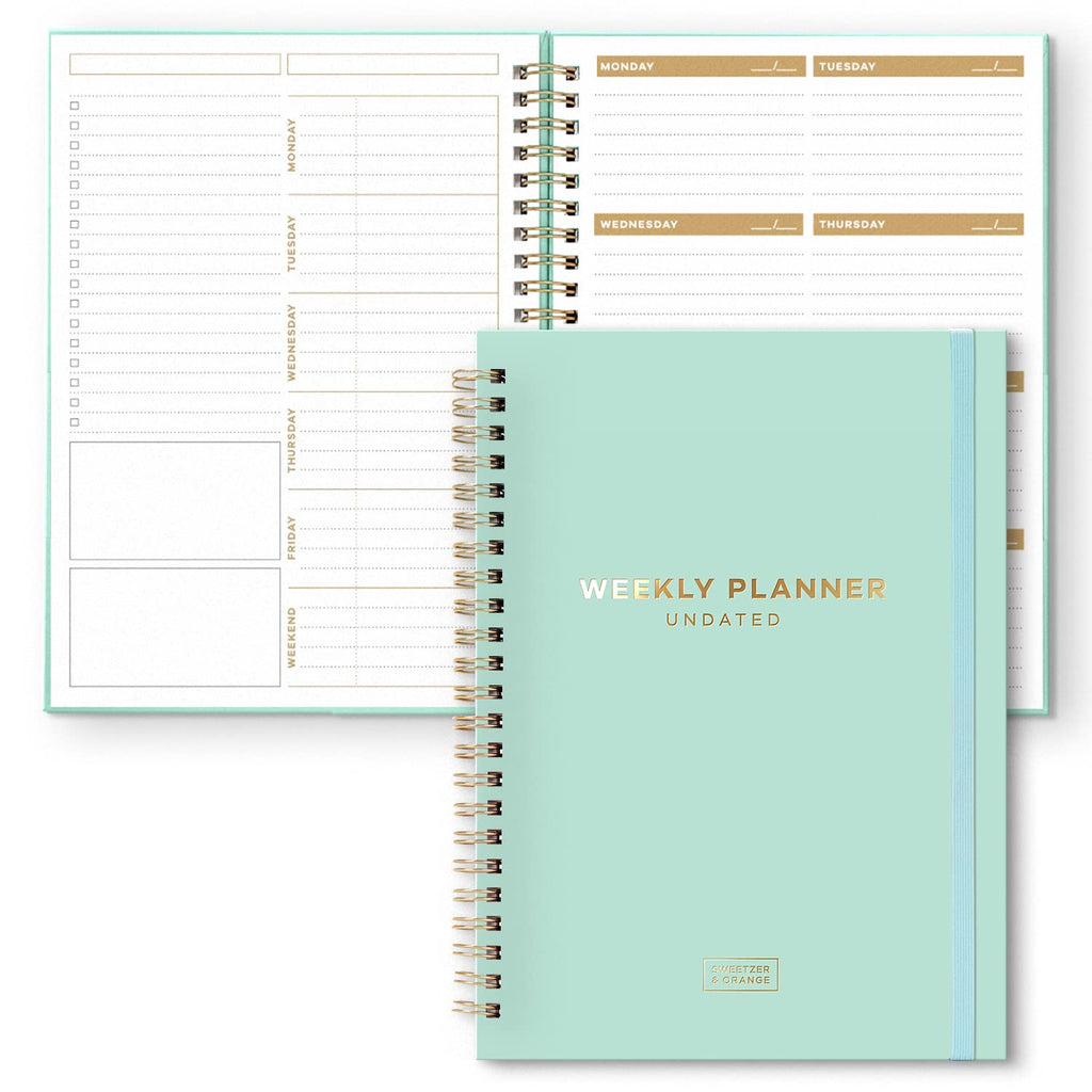 S&O Best Week Ever Undated Planner - Goal Journal To Your Life - 52 Week Undated Logbook- To Do List Scheduler- Habit Tracker Or