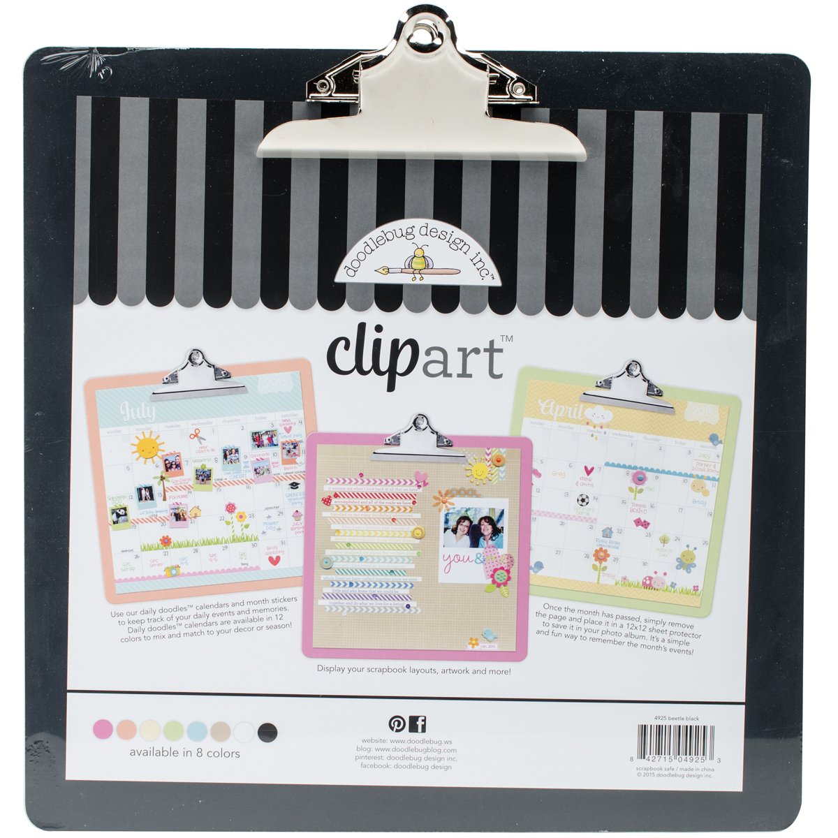Doodlebug 4925 Clipart Monochromatic Clipboard