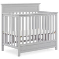 Dream On Me Harbor 4-in-1 Convertible Mini Crib in Pebble, Greenguard Gold Certified