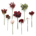 Ling's Moment Artificial Greenery Stems Box Set, 46pcs with 9 Kinds of Faux Greenery Picks for DIY Bridal Bouquets Wedding Flora