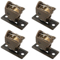 WHYHKJ 4pcs Roman Shade Cord Lock Austrian Shade Window Blind Lock Holds up to 3 Cords, Brown
