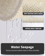 Non-Slip Bathtub Mat, 20X32 Inch, Shower Mats For Bath Tub, Pvc Loofah Bathroom Mats For Wet Areas, Quick Drying