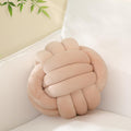 Sioloc Soft Knot Ball Pillows,Round Throw Pillow Cushion Home Decoration Plush Pillow,Throw Knotted Pillow Handmade Round Pillow