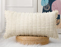 Panod Decorative Long Lumbar Pillow Cover 14X26 Boho,Super Soft And Plush Modern Long Rectangle Pillow Cover Pillow Case Cushion