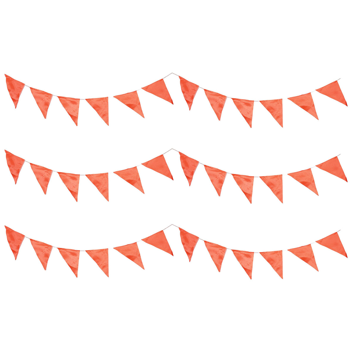 PRIYAKANT SAFAWALA Satin Cloth Plain Pataka/Banner Decoration Items For Party, Birthday And Special Shri Ram Jayanti And All Fes