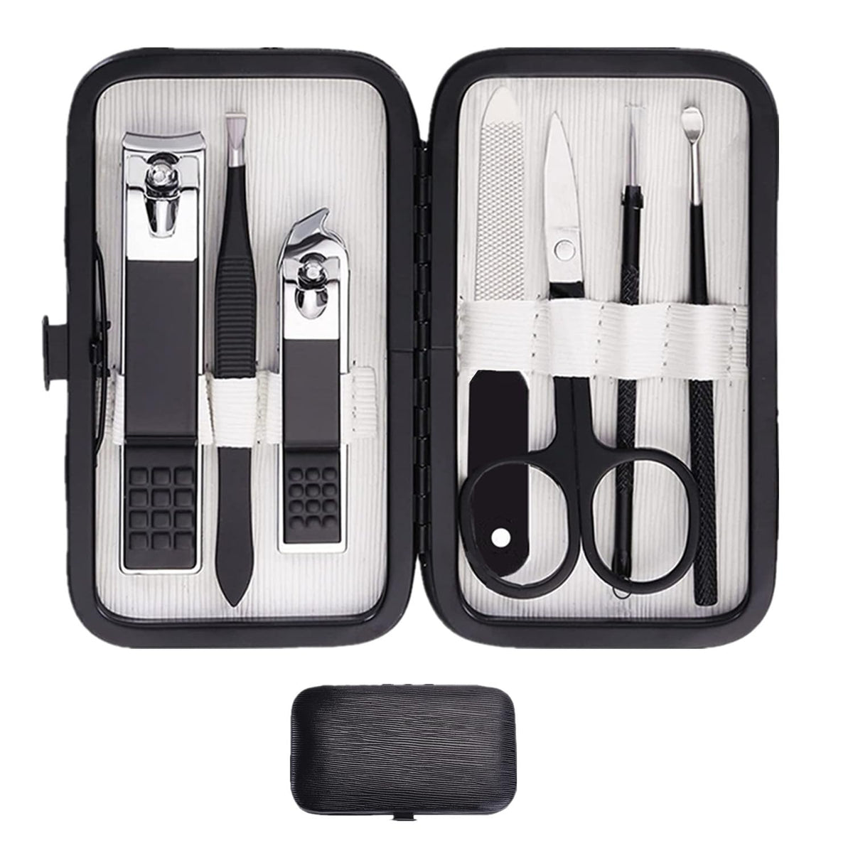 Nail Clipper Set Manicure Set Men Manicure Kit with Portable Travel Case Toe Finger Nail Clippers Personal Care Tools Kit Men Gr