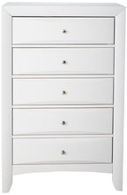 Acme Ireland 5 Drawer Wood Chest in White
