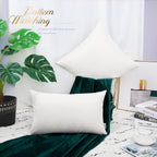 Brawarm White Leather Throw Pillows 16 X 16 Inches, Snake Leather Pillow Covers Pack Of 2, Faux Leather Decorative Pillow Covers