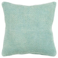 Rizzy Home Donny Osmond 20"X20" Poly Filled Pillow With Linen Cover In Teal
