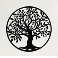 DEKADRON Metal Wall Art - Tree of Life - Family Tree - 3D Wall Silhouette Metal Wall Decor Home Office Decoration Bedroom Living