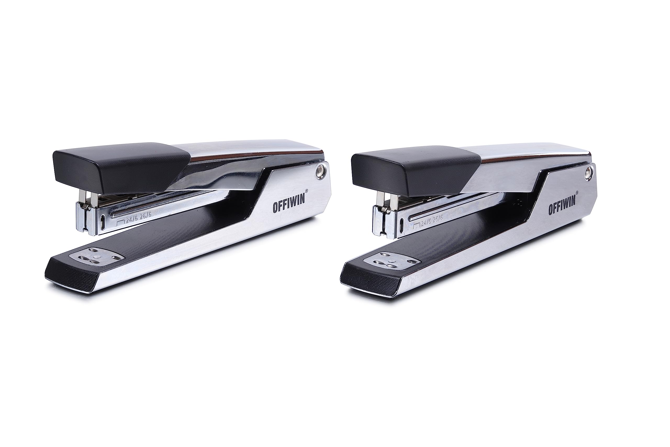 Offiwin 2 Pack Stapler,25 Sheet Capacity,Portable, Durable Metal Desktop Stapler For Home Office Supplies, Classroom Or Desktop