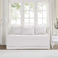 Urban Habitat Brooklyn Cotton Daybed Cover - Jacquard Tufted Chenille With Quilted Reverse, All Season Bedding With Bedskirt, Ma