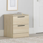 South Shore Furniture Step One Essential 2-Drawer Nightstand, Bleached Oak