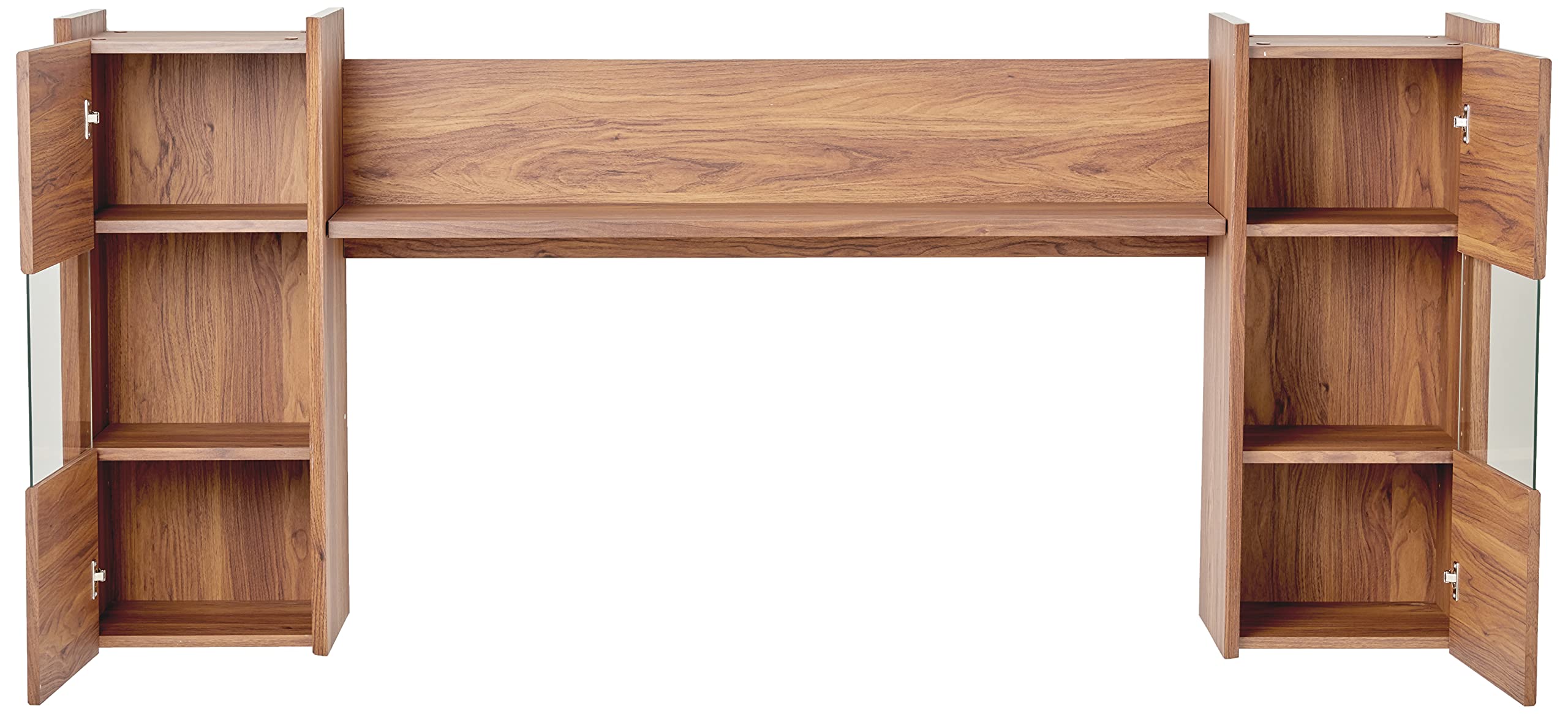 Modway Visionary Mounted, Wall Shelves, Walnut