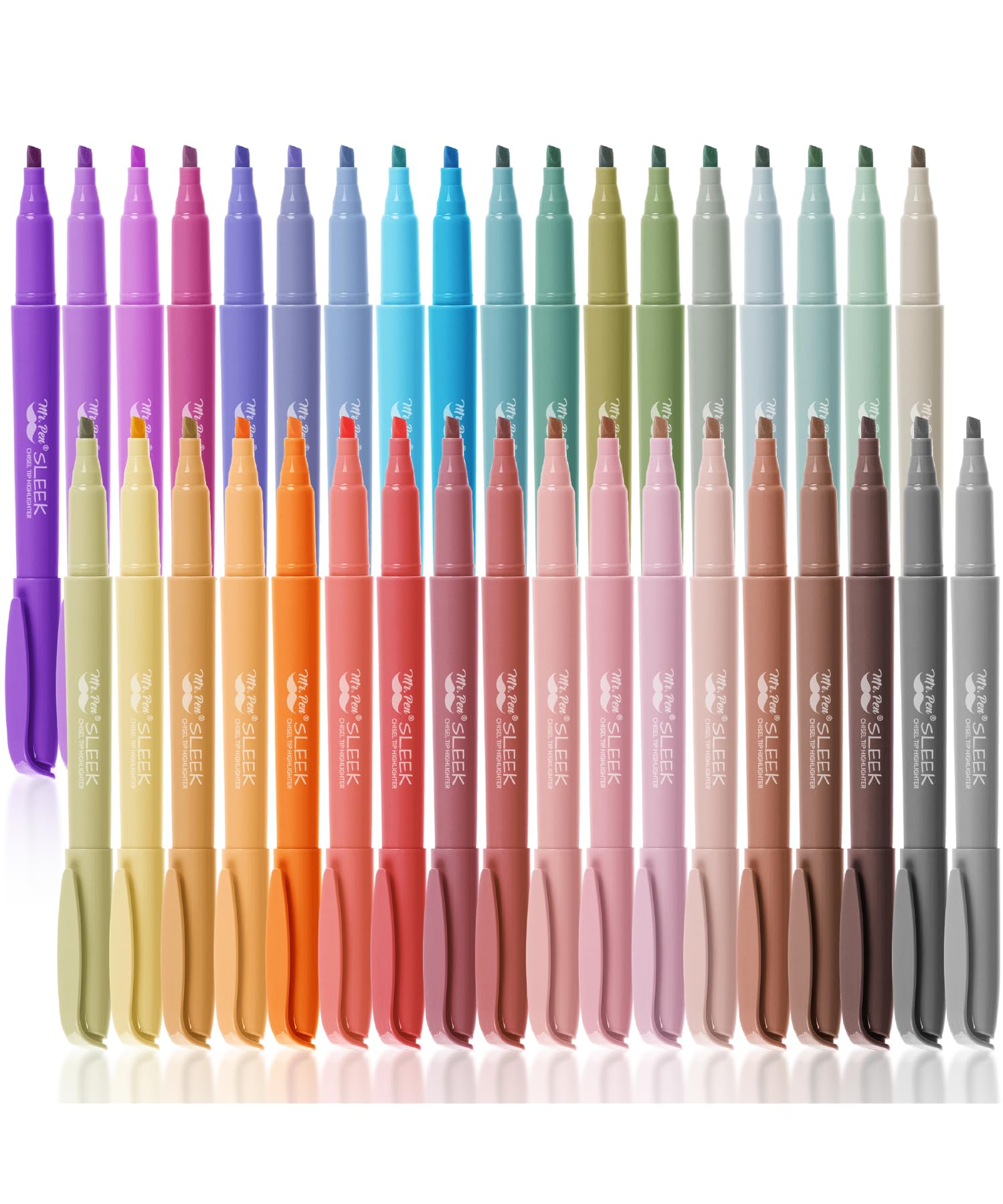 Mr. Pen- Pastel Highlighters, 36 Pack, Chisel Tip, Colorful, Cute Highlighters Assorted Colors, Quick Drying, Smear Resistant