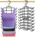 2Pcs Tank Top Hangers Space Saving Hanger Organizer Bra Hangers for Closet Organizer 360 Rotating Metal Closet Organizers and St