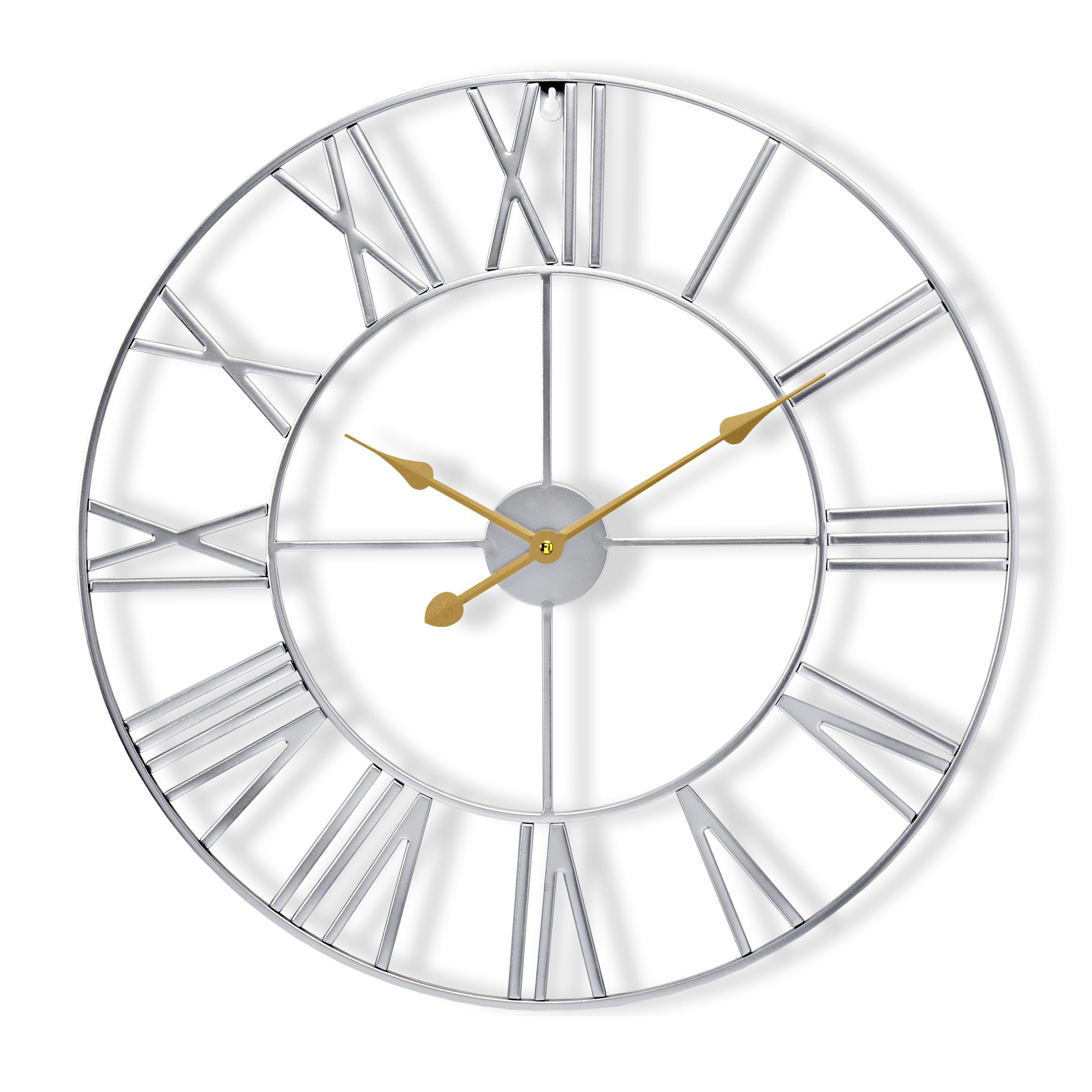 Sorbus Large Wall Clock for Living Room Decor - 24 inch Big Wall Clock Decorative - Battery Operated - Roman Numeral Analog Larg