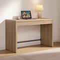 SICOTAS Computer Desk Writing Table - 47-Inch Wooden Study Desk for Bedroom, Farmhouse Home Office Desk with Drawer, Boho Makeup