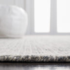 Safavieh Abstract Collection Runner Rug - 2'3'' X 6', Grey & Ivory, Handmade Wool, Ideal For High Traffic Areas In Living Room,