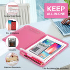 Sooez Glitter Clipboard - High Capacity with Pen Holder, Rose Red Glitter, 8.5x11, Break Resistant Polypropylene for Women & Kids