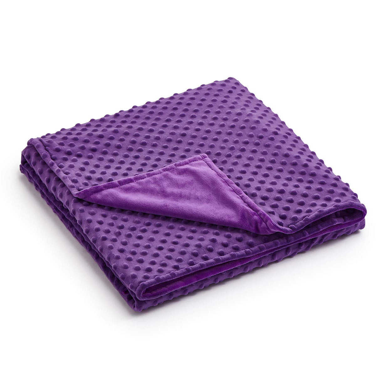 Relaxblanket 40'X60' Duvet Cover For Weighted Blanket | Premium Super Soft Minky Dot | Purple
