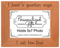 ThisWear Dad Remembrance Frame I Have a Guardian Angel In Remembrance Gifts for Men Natural Wood Engraved 5x7 Landscape Picture 