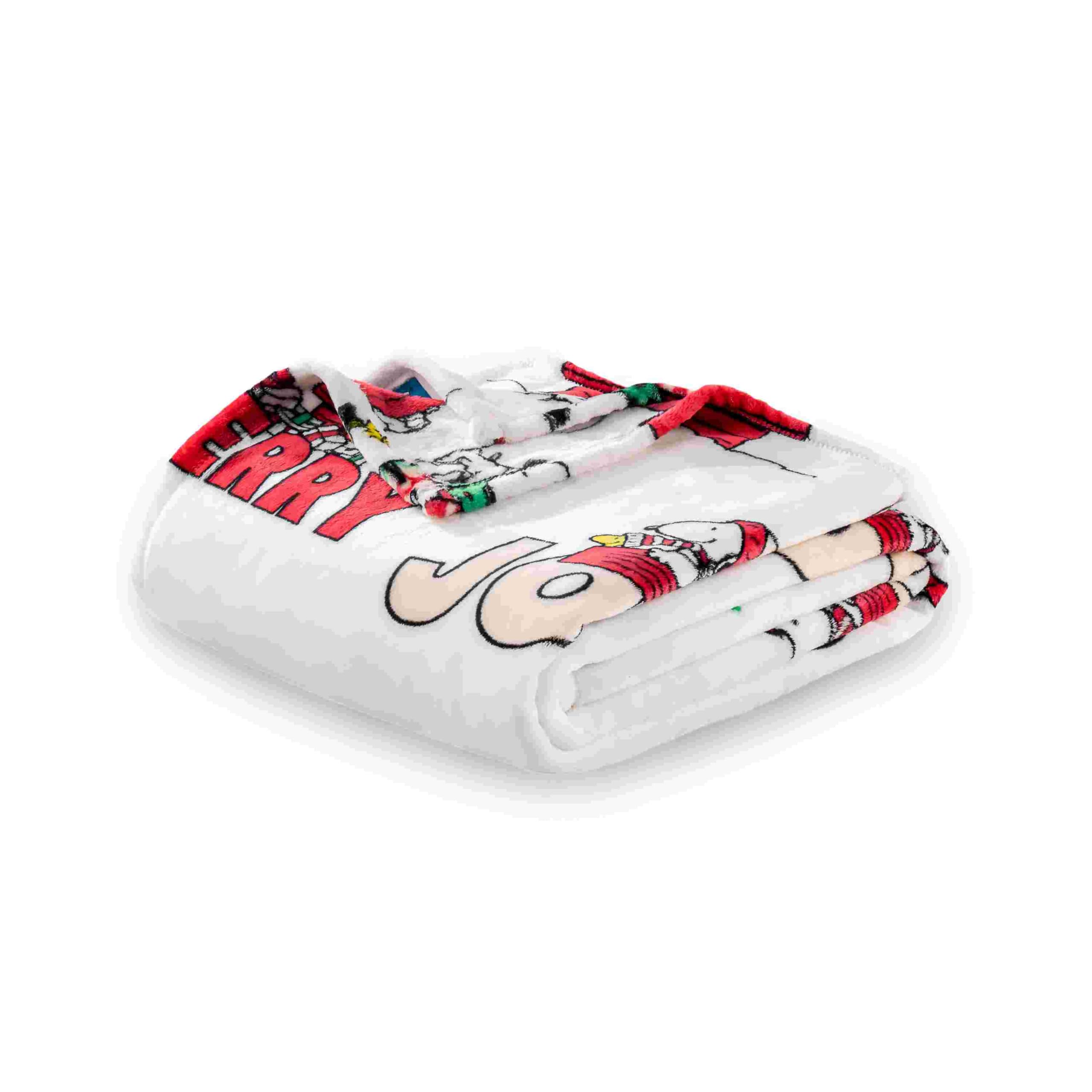 Berkshire Blanket Peanuts Velvetloft Cute Character Snoopy Plush Blanket,Christmas Snowy Scene,Twin 60 In X 90 In (Official Pean