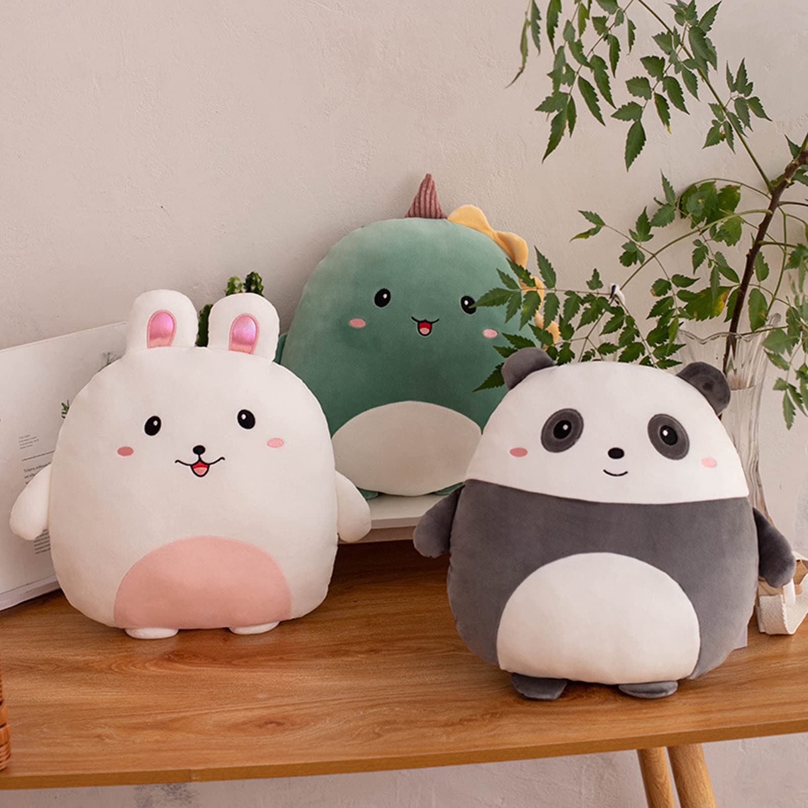 Grafingy Cute Panda Plush Pillow, 8 Inch Panda Stuffed Animal Toy Kawaii Panda Plushies Hugging Pillow Gifts For Room Decor Kids