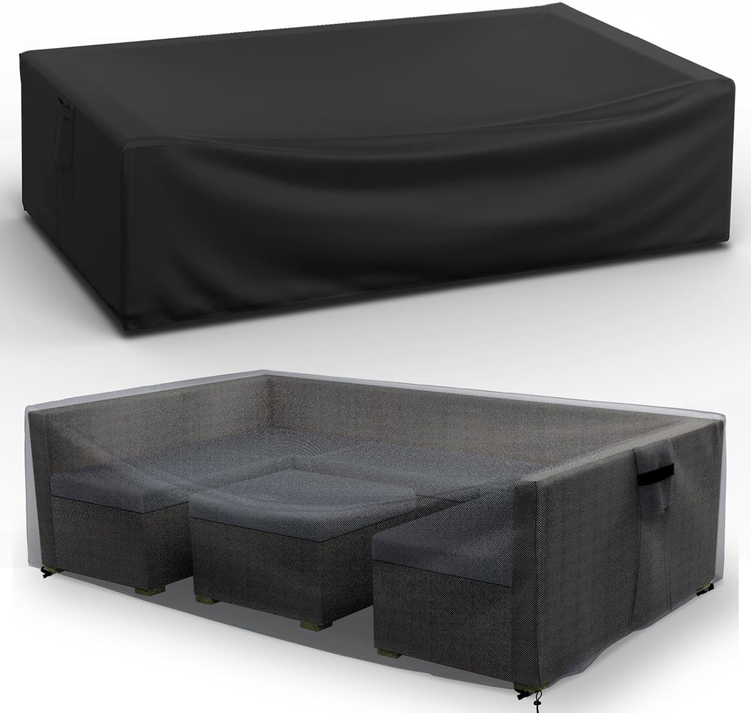 Patio Furniture Covers Waterproof For Coffee Table Cover, Heavy Duty Durable Rectangular Outdoor Coffee Table Cover, 48L X 28Wx 13H Inches, Black