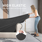 Easy-Going 3 Pieces Stretch Oversized Loveseat Couch Cover For 2 Cushion Couch Sofa Cover For Dogs Washable Sofa Slipcover Elastic Furniture Protector For Pets (Dark Gray, Oversized Loveseat)
